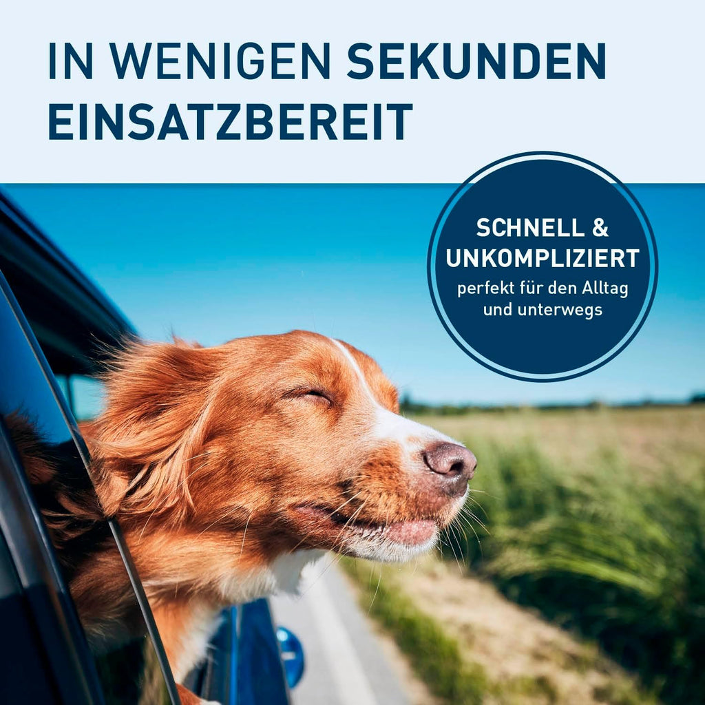 FLIPLINE Hundeautositz – Verstärkte, Wasserfeste Hundebox Auto Für Hund 12(S) Bis 26(L) Kg | Hundezubehör 75 X 50 X 50 Cm, Schnelle Montage | Vier Gurte + Anschnallleine Für Komfort Und Extra Schutz